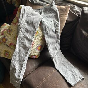 WHBM grey slim cargo pants size 6R
